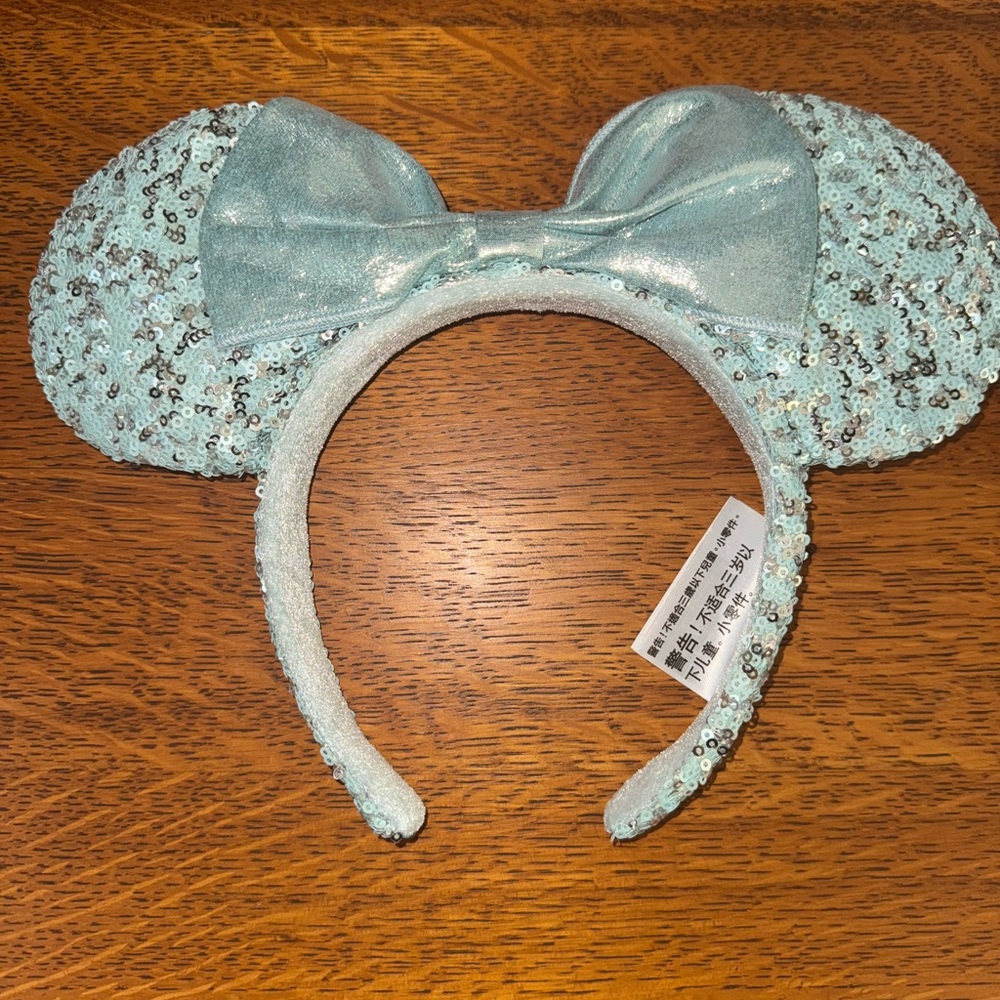 Disney Frozen Aqua Sequin Minnie Ears
